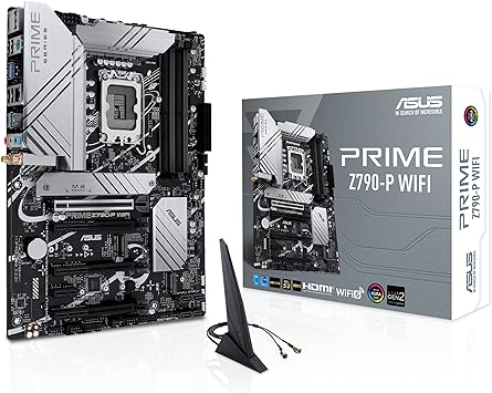 ASUS Z790-P ATX Motherboard with WiFi 6, PCIe 5.0, DDR5, 14+1 Power Stages, 3X M.2, Thunderbolt 4, 2.5Gb LAN