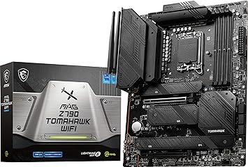 MSI MAG Z790 Tomahawk WiFi Gaming Motherboard (Supports 12th/13th/14th Gen Intel Processors, LGA 1700, DDR5, PCIe 5.0, M.2, 2.5Gbps LAN, USB 3.2 Gen2, HDMI/DP, Wi-Fi 6E, Bluetooth 5.3, ATX)