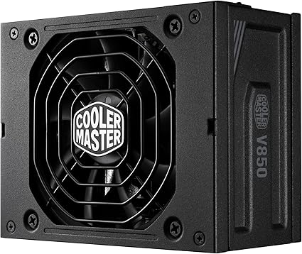 Cooler Master V850 SFX Gold ATX3.0 Full Modular Power Supply, 850W SFX, 80+ Gold, 90-Degree 12VHPWR PCIe 5.0 Connector, SFX-to-ATX Bracket, Silent Fan, 10 Year Warranty (MPY-8501-SFHAGV-3US)