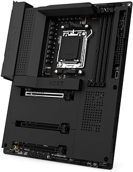 NZXT N7 B650E - AMD B650 Chipset - Supports AMD Ryzen 9000 8000 & 7000 Series CPUs (Socket AM5) - ATX Gaming Motherboard - Integrated Rear I/O Shield - DDR5 - Wi-Fi 6E - Black