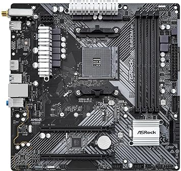 ASRock B450M/AC R2.0 AM4 AMD Promontory B450 SATA 6Gb/s Micro ATX AMD Motherboard