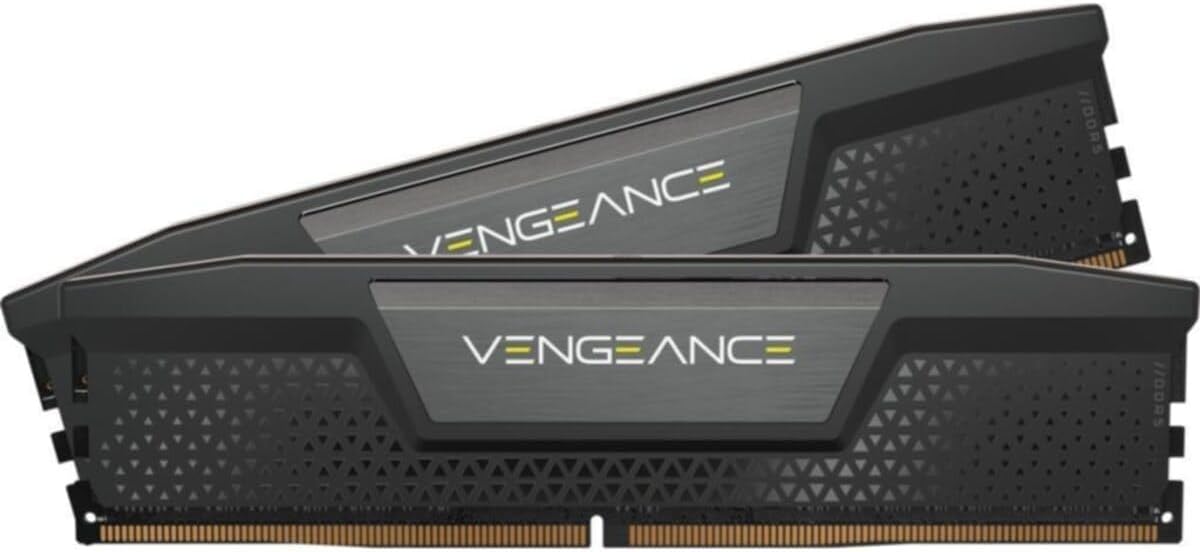 CORSAIR VENGEANCE DDR5 RAM 32GB (2x16GB) 4800MHz CL40 Intel XMP iCUE Compatible Computer Memory - Black (CMK32GX5M2A4800C40)