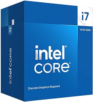 Intel Core i7-14700F Desktop Processor 20 cores (8 P-cores + 12 E-cores) up to 5.4 GHz