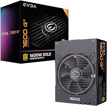 EVGA Supernova 1600 G+, 80+ Gold 1600W, Fully Modular, 10 Year Warranty, Includes Free Power On Self Tester, Power Supply 220-GP-1600-X1