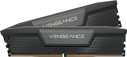 CORSAIR VENGEANCE DDR5 RAM 32GB (2x16GB) 6000MHz CL36 Intel XMP iCUE Compatible Computer Memory - Black (CMK32GX5M2E6000C36)