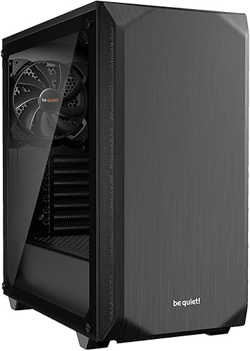 be quiet! Pure Base 500 ATX Midi Tower PC Case | Tempered Glass Window | Two Pre-Installed Low Noise Cooling Fans | Black | BGW34