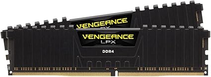 Corsair VENGEANCE LPX 32GB (2 x 16GB) DDR4 DRAM 3600MHz C18 AMD Ryzen Memory Kit - Black