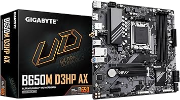 GIGABYTE B650M D3HP AX (rev. 1.0) AM5 LGA 1718 AMD B650 M-ATX DDR5, 2X PCIe 4.0 M.2, PCIe 4.0, USB 3.2 Gen2 Type-C, Wi-Fi 6E, 2.5GbE LAN