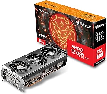 11330-01-20G Nitro+ AMD Radeon RX 7800 XT Gaming Graphics Card with 16GB GDDR6, AMD RDNA 3