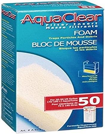 Aqua Clear AquaClear 50 Foam Filter Insert, Aquarium Filter Replacement Media, A613