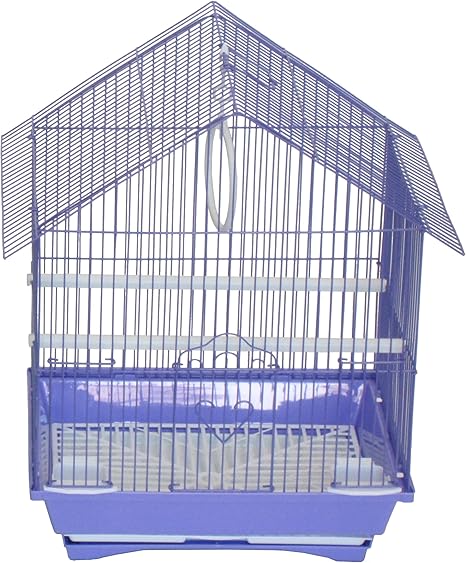 YML A1114MPUR House Top Style Small Parakeet Cage, 11