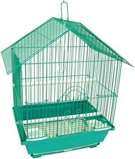 YML A1114MGRN House Top Style Small Parakeet Cage, 11