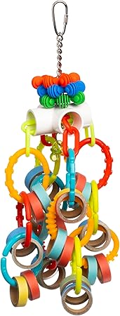 Prevue Pet Products Loops 'n Rings - Playfuls Physical & Mental Bird Toy 60252