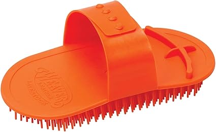 Weaver Livestock MASSAGE BRUSH, Orange