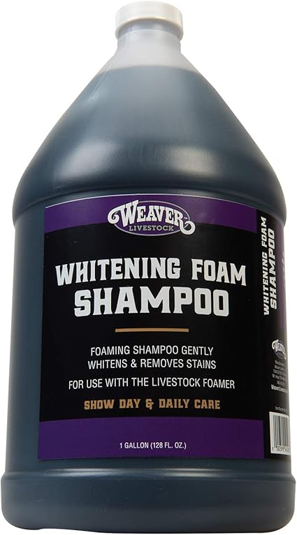 Weaver Leather Livestock Whitening Foam Shampoo, 1-Gallon,Dark