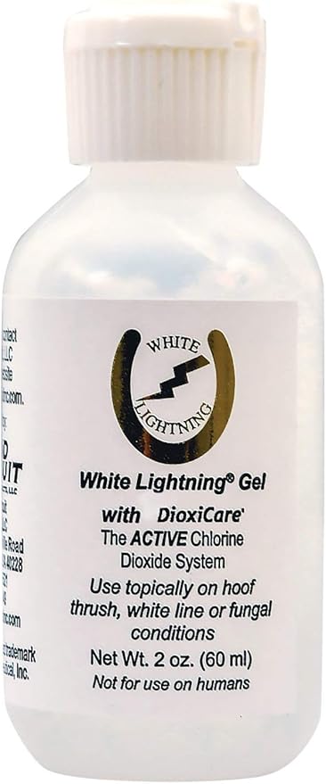 Grand Circuit 2 Oz White Lightning Gel with Dioxicare Use Topically on Hoof Thrush, White Line, or Fungal Conditions