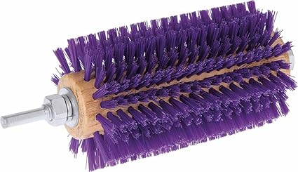 Weaver Leather Mini Roto Brush for Livestock, Wool/Hair Stimulating and Grooming Brush for Goat Sheep Cattle, Use with Drill, Coat Deshedding Tool