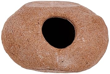 Penn Plax The Reptology Granite Stone Hide-Away - Aquariums and Terrarium Decor - For Small Animals - Extra Large Size