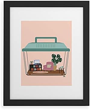 Deny Designs 2021 Framed Art Print Classic White, 11