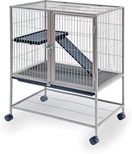 Prevue Frisky Ferret Cage with Stand 486 Coco Brown, 25 x 17.125 x 34 IN