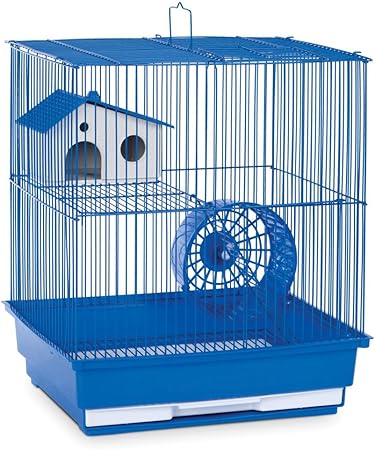 Prevue Hendryx SP2010B Two Story Hamster and Gerbil Cage, Blue,Small