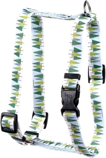 Yellow Dog Design Winter Trees Roman Style H Dog Harness-X-Large-1