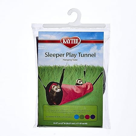 Kaytee Simple Sleeper Play Tunnel Pink, Purple, Blue, Green 15 Inches x 4.5 Inches