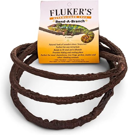 Fluker's Small Animal Bend-A-Branch Pet Habitat Decor, Medium, brown