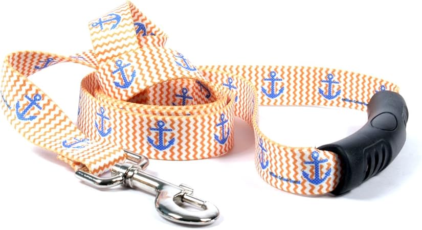 Yellow Dog Design Anchors Away Ez-Grip Dog Leash with Comfort Handle 1