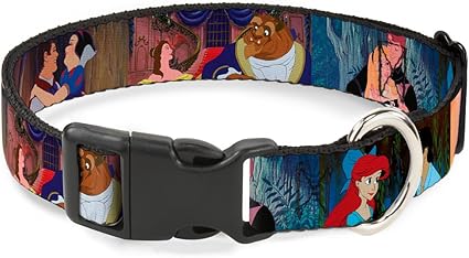 Buckle-Down Breakaway Cat Collar - Disney Princess Scenes Framed - 1/2