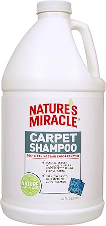 Nature's Miracle Deep-Cleaning Stain and Odor Remover Carpet Shampoo, 64 Ounce