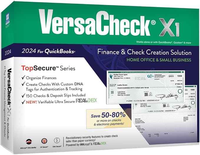 VersaCheck X1 2024 for QuickBooks - Finance and Check Creation Software