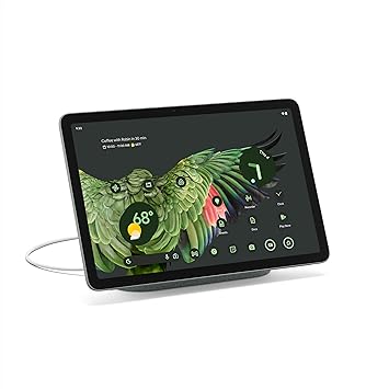 Google Pixel Tablet with Charging Speaker Dock - Android Tablet with 11-Inch Screen, Smart Home Controls, and Long-Lasting Battery - Hazel/Hazel - 128 GB, 2560x1600 Pixels