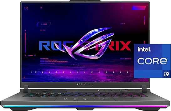 ASUS ROG Strix G16 (2024) Gaming Laptop, 16” 16:10 QHD 240Hz, GeForce RTX 4070, Intel® Core™ i9-14900HX, 32GB DDR5, 1TB PCIe SSD, Wi-Fi 6E, Windows 11 Pro, G614JIR-XS96