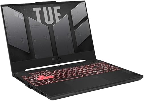 ASUS TUF Gaming A15 (2023) Gaming Laptop, 15.6” FHD 144Hz, 100% sRGB Display, GeForce RTX 4060, AMD Ryzen 7 7735HS, 16GB DDR5, 1TB PCIe SSD, Wi-Fi 6, Windows 11, FA507NV-EH74