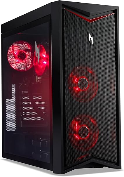 Acer Nitro 70 N70-130-UR13 Gaming Desktop | AMD Ryzen 9 7900 12-Core Processor | NVIDIA GeForce RTX 4070 | 32GB DDR5 4800MHz | 1TB PCIe Gen 4 SSD | Wi-Fi 6E | Windows 11 Home