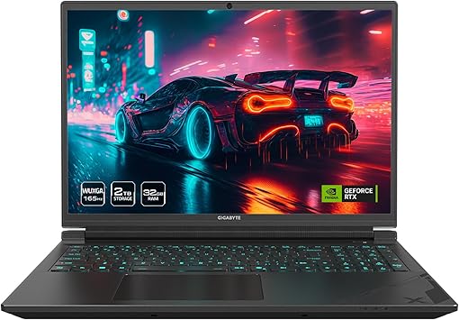 GIGABYTE - G6X (2024) Gaming Laptop - 165Hz 1920x1200 WUXGA - NVIDIA GeForce RTX 4060 - Intel i7-13650HX - 2TB SSD with 32GB DDR5 RAM - Win11 Home AD (G6X 9KG-43US865SH)