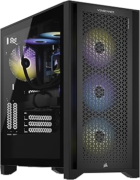 Corsair Vengeance i7500 Series Gaming PC - Liquid Cooled Intel Core i9 14900KF CPU - NVIDIA GeForce RTX 4090 GPU - 64GB Vengeance RGB DDR5 Memory - 2TB M.2 SSD - Black