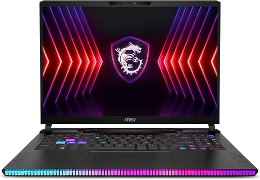 MSI Raider GE68HX 16” 144Hz MiniLED UHD+ Gaming Laptop: Intel Core i9-14900HX, NVIDIA Geforce RTX 4080, 64GB DDR5, 2TB NVMe SSD, Thunderbolt 4, Cooler Boost 5, Win 11 Home: Black 14VHG-286US