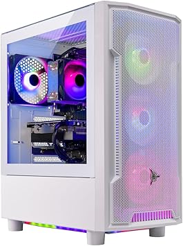 Skytech Archangel Gaming PC Desktop, Intel i5 13400F 2.5 GHz (4.6GHz Turbo Boost), NVIDIA RTX 4060 8GB GDDR6X, 2TB SSD, 32GB DDR5 RAM 5200 RGB, 650W Gold PSU, Wi-Fi, Win 11 Home