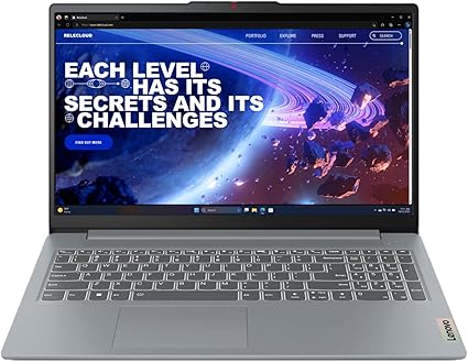 Lenovo IdeaPad Slim 3i, 15.6” FHD Display, Intel Core i5-1335U, 16GB RAM, 512GB SSD, 1920x1080 px, Fingerprint Reader, Windows 11, Arctic Grey