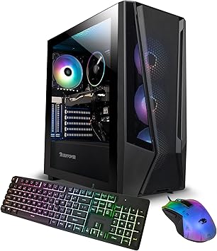 iBUYPOWER TraceMesh Gaming PC Computer Desktop TMA5N16502 (AMD Ryzen 5 4500, GTX 1650 4GB, 16GB DDR4 3200 (8x2), 1TB NVMe SSD, WiFi Ready, Windows 11 Home)