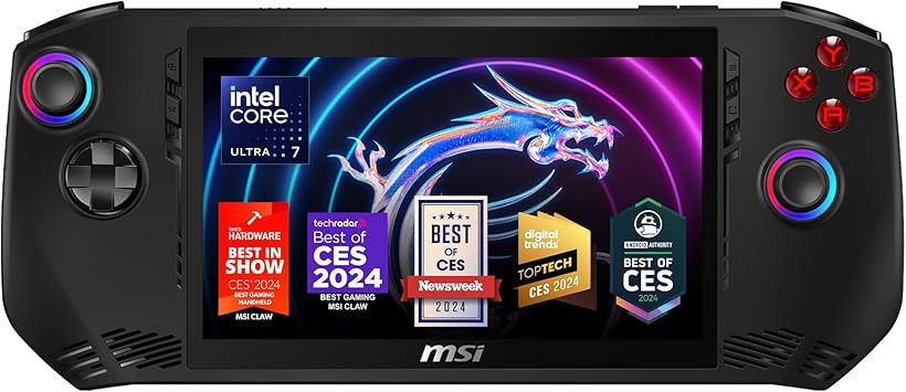 MSI Claw PC Gaming Handheld: Intel Ultra 7-155H, 7