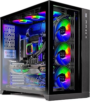 Skytech O11D Gaming PC Desktop, Ryzen 7 7800X3D 4.2 GHz (5GHz Turbo Boost), AMD RX 7800XT 16GB GDDR6, 1TB Gen4 SSD, 32GB DDR5 RAM 5600 RGB, 750W Gold PSU, 360mm ARGB AIO, Wi-Fi, Win 11 Home