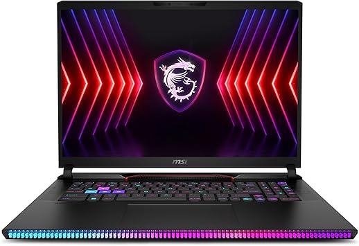 MSI Raider GE78HX 17” 240Hz QHD+ Gaming Laptop: Intel Core i9-14900HX, NVIDIA Geforce RTX 4090, 64GB DDR5, 2TB NVMe SSD, Thunderbolt 4, Cooler Boost 5, Win 11 Home: Black 14VIG-600US