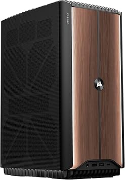 Corsair ONE i500 Gaming PC – Liquid Cooled Intel® Core™ i9 14900K CPU – Liquid Cooled NVIDIA® GeForce RTX™ 4090 GPU – 64GB Vengeance DDR5 Memory – 2TB M.2 SSD – Wood Dark