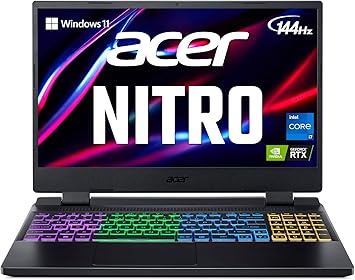 Acer Nitro 5 AN515-58-725A Gaming Laptop | Intel Core i7-12700H | NVIDIA GeForce RTX 3060 GPU | 15.6