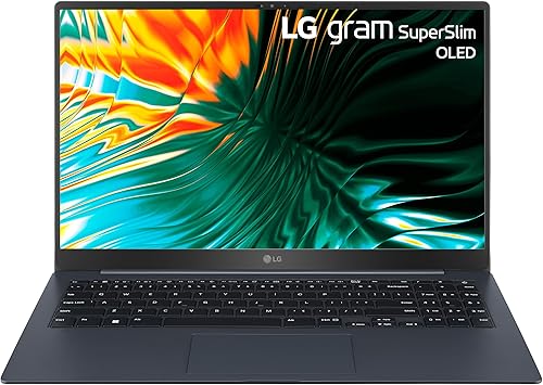 LG gram Superslim 15.6-inch Ultra Thin and Lightweight Laptop, Intel Evo Edition - AI-enabled Intel Core Ultra 7, 32GB RAM, 2TB SSD, Black