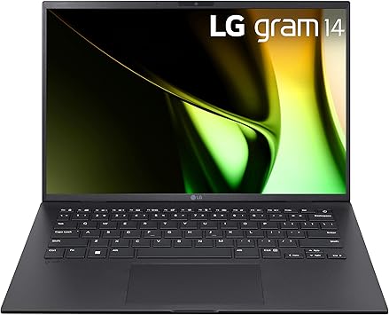 LG gram 14-inch Lightweight Laptop, Intel Evo Edition - AI-enabled Intel Core Ultra 7 Processor, Windows 11 Home, 32GB RAM, 1TB SSD, Black