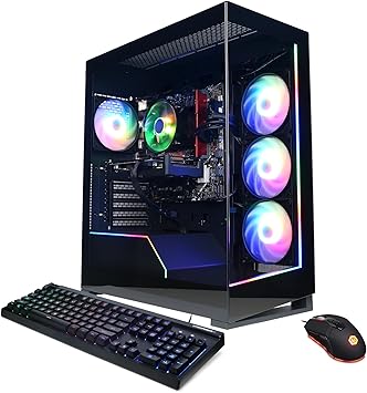 CyberPowerPC Gamer Master Gaming PC, AMD Ryzen 5 8600G 4.3GHz, GeForce RTX 4060 Ti 8GB, 16GB DDR5, 2TB PCIe Gen4 SSD, WiFi Ready & Windows 11 Home (GMAI5100A)